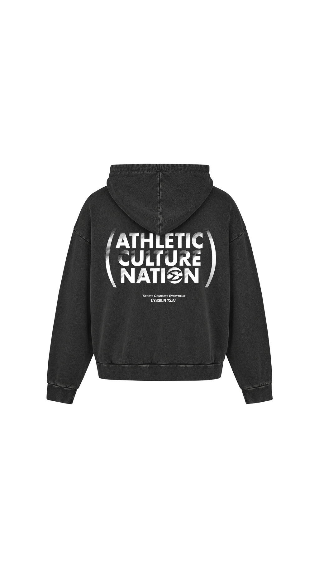 ATHLETIC CULTURE NATION HOODIE - BLACK