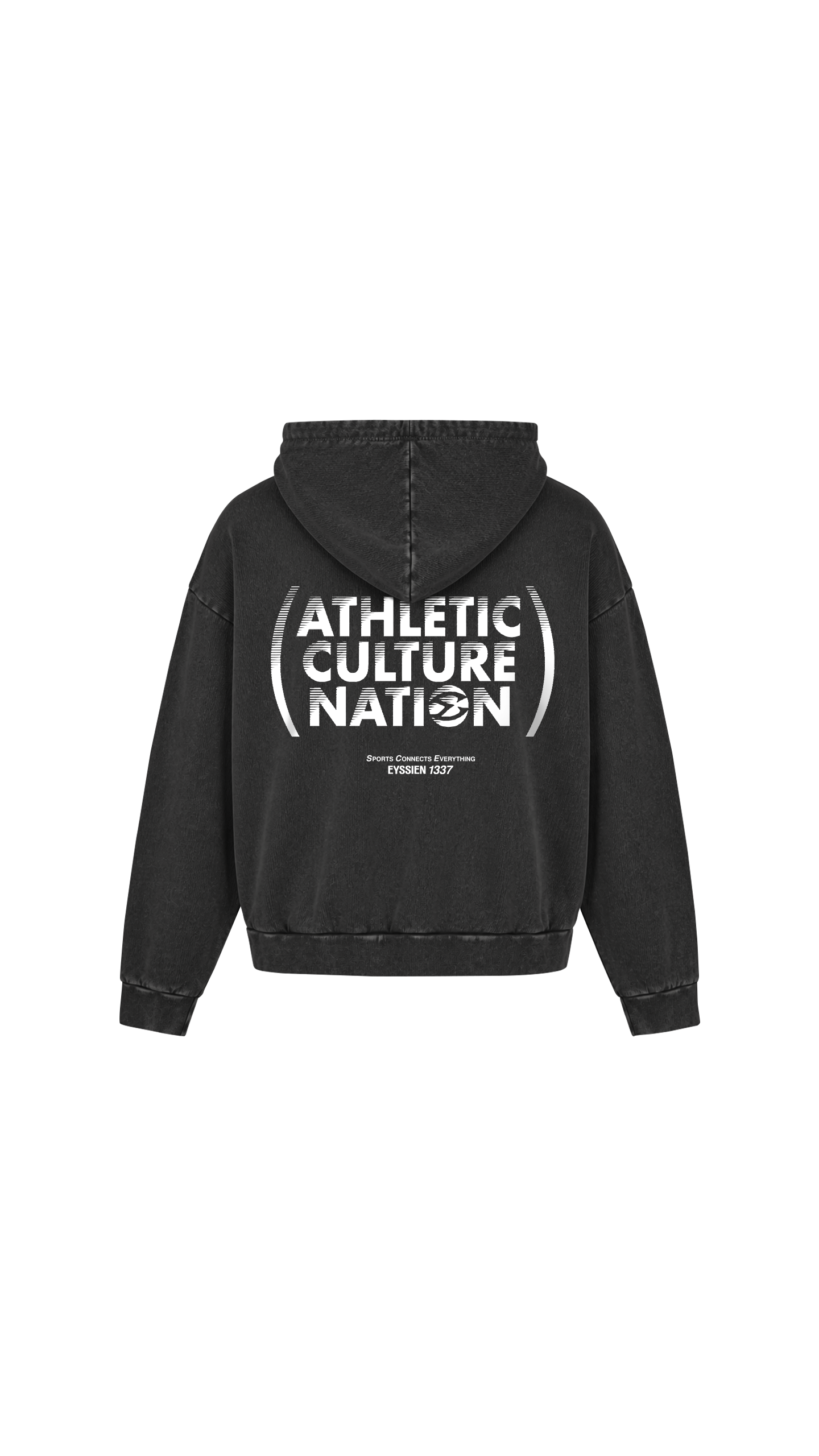 ATHLETIC CULTURE NATION HOODIE - BLACK