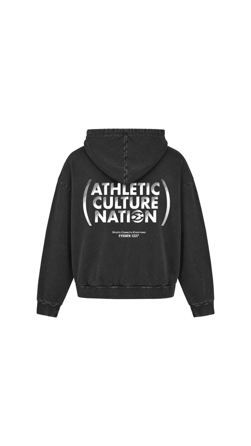 ATHLETIC CULTURE NATION HOODIE - BLACK