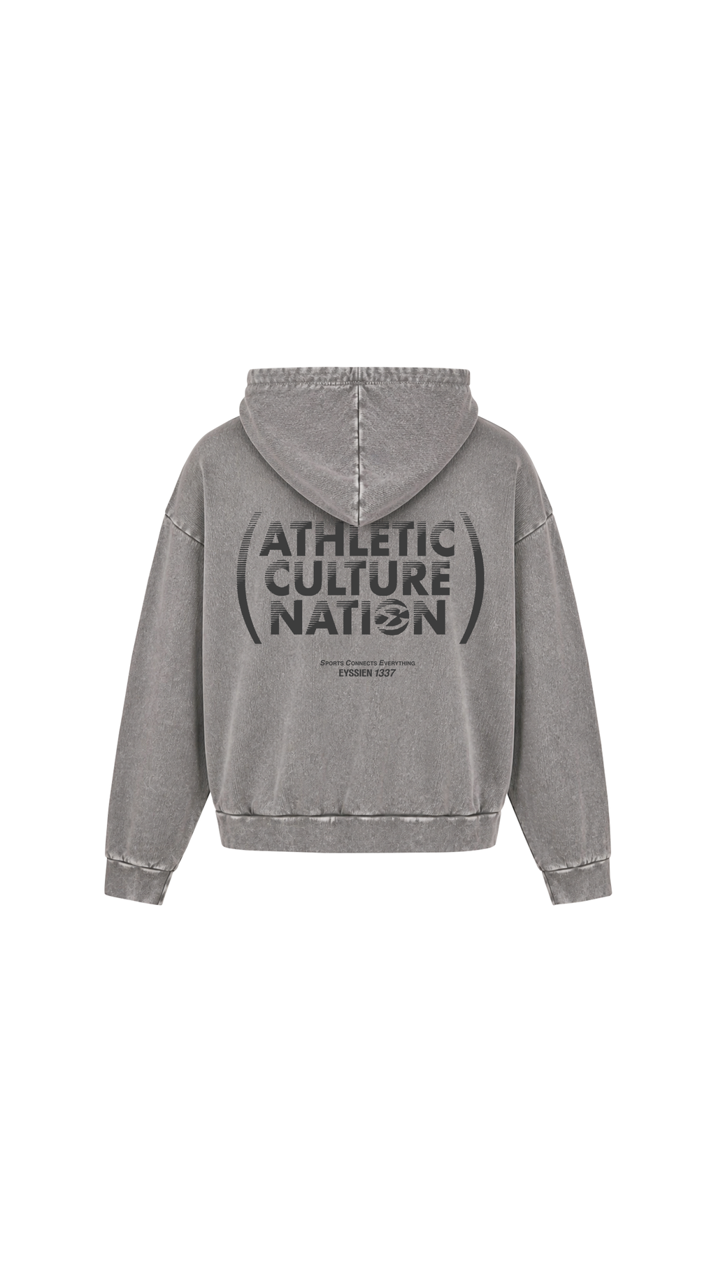 ATHLETIC CULTURE NATION HOODIE - GREY