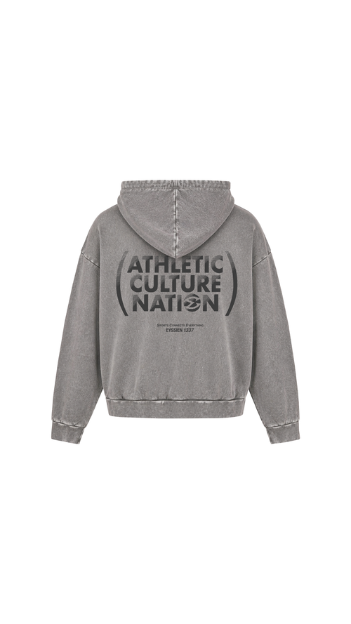 ATHLETIC CULTURE NATION HOODIE - GREY